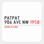 Patpat 906 ave nw  Stickers