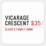 Vicarage Crescent  Stickers
