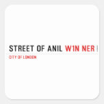 Street of anil  Stickers