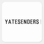 YATESENDERS  Stickers