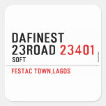 Dafinest 23road  Stickers