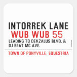 Intorrek Lane   Stickers