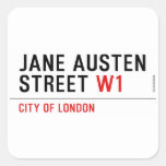 Jane Austen Street  Stickers