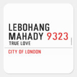 LEBOHANG MAHADY  Stickers