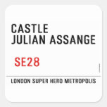 CASTLE  JULIAN ASSANGE    Stickers