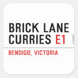 brick lane  curries  Stickers