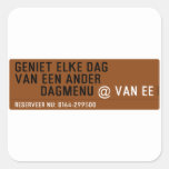 Geniet elke dag van een ander         dagmenu  Stickers