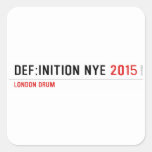 DEF:INITION NYE  Stickers