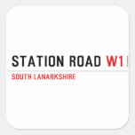 station road  Stickers