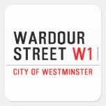 WARDOUR STREET  Stickers
