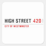 High Street  Stickers