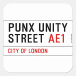 PuNX UNiTY Street  Stickers