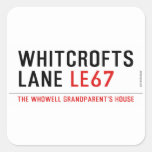 Whitcrofts Lane  Stickers