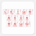 Leilani
 Alsun 
 Wallace  Stickers