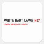 white hart lawn  Stickers
