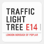 traffic light tree  Stickers