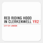 Red Riding Hood  in Clerkenwell  Stickers