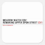 MEADOW WATCH COV remaking Upper Spon Street  Stickers