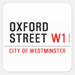 oxford street  Stickers