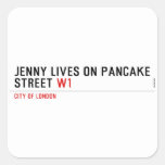 Jenny lives on pancake Street  Stickers
