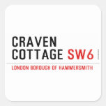 craven cottage  Stickers
