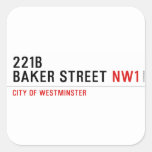 221B BAKER STREET  Stickers