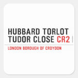 Hubbard Torlot Tudor Close  Stickers