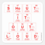 Shout
 It
 Out
 Loud  Stickers