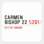 Carmen Bishop 22  Stickers