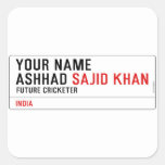 Your Name Ashhad  Stickers