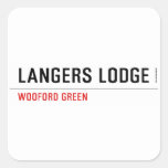 LANGERS LODGE  Stickers