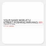 Your Name moeletji Street poshka(lamivano)  Stickers