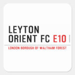 LEYTON ORIENT FC  Stickers