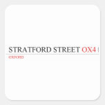 Stratford Street  Stickers