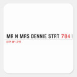 Mr n Mrs Dennie strt  Stickers