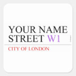 Your Name Street  Stickers