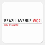 Brazil Avenue  Stickers