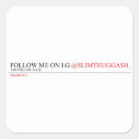 FOLLOW ME ON I.G  Stickers