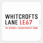 whitcrofts lane  Stickers