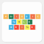 Periodic
 Table
 Writer  Stickers