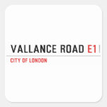 vallance road  Stickers