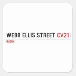 Webb Ellis Street  Stickers