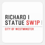 richard i statue  Stickers