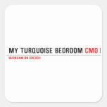 My Turquoise Bedroom  Stickers