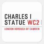 charles i statue  Stickers