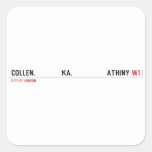 COLLEN.             KA.                 ATHINY  Stickers
