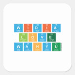  widia 
  love 
 wahyu  Stickers