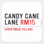 Candy Cane Lane  Stickers
