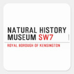 natural history museum  Stickers
