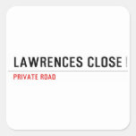 Lawrences CLose  Stickers